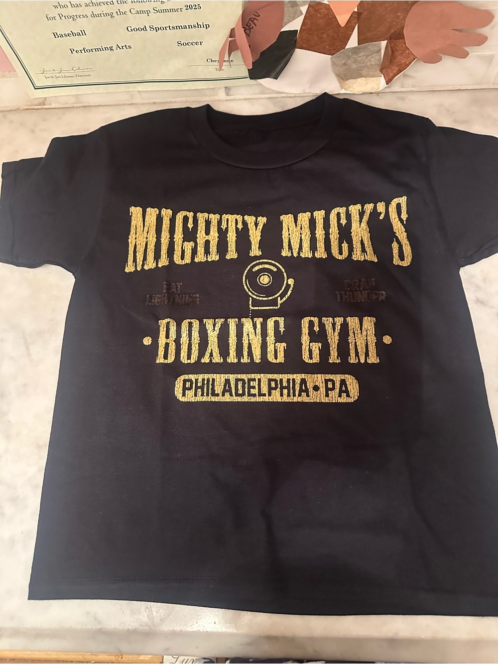 Mighty Mick's Boxing Gym Philadelphia Graphic Tee - Black & Gold